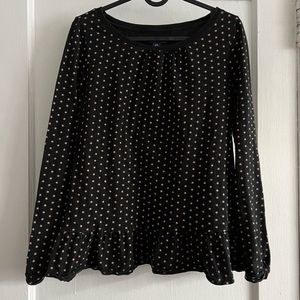 👑 2/$20 👑 GapKids Black Long Sleeve Tee with Stars Size XXL (14-16)